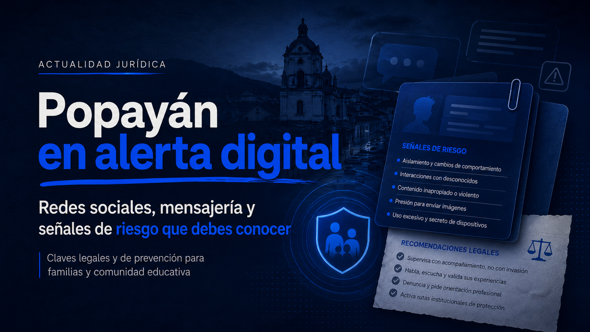 Popayán en alerta digital: la Defensoría advierte riesgos de reclutamiento a través de TikTok y WhatsApp