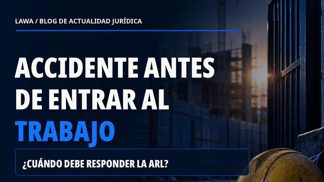 ¿Un accidente antes de entrar al trabajo debe cubrirlo la ARL?