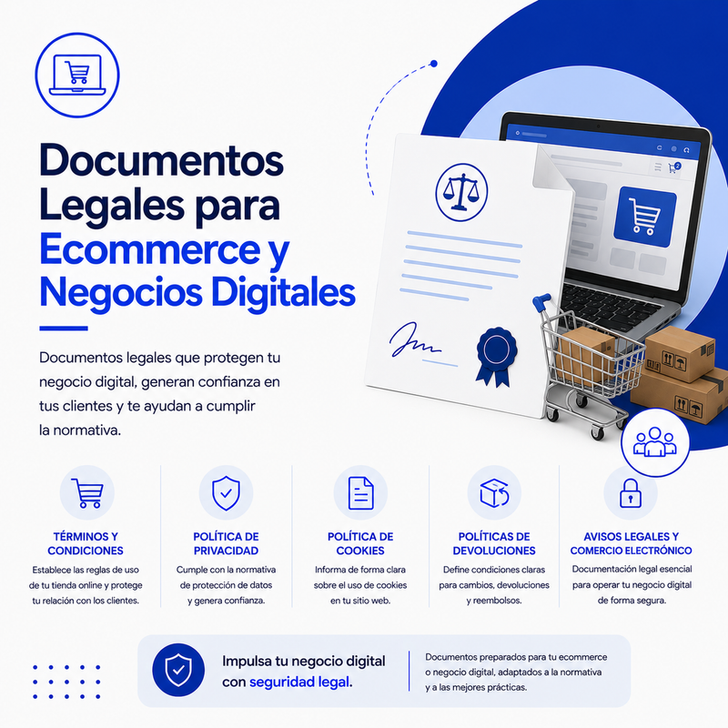 Documentos Legales para Ecommerce y Negocios Digitales