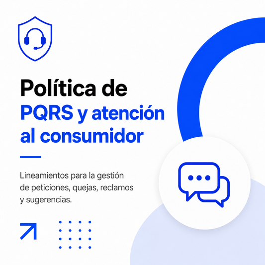 Política de PQRS y atención al consumidor - plantilla legal gratuita