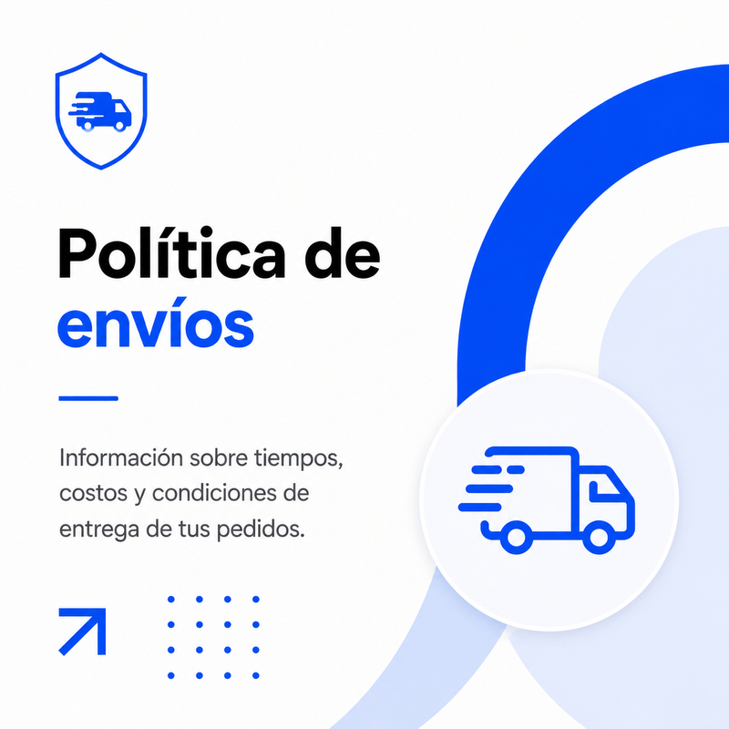 Política de envíos - plantilla legal gratuita